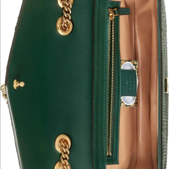 Gucci Rajah Green Genuine Python Large Tote - Picture 3 of 13